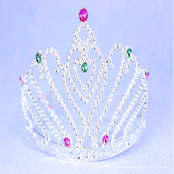 Prinzessin Tiaras mit Herz Steine ​​Haar Zubehör